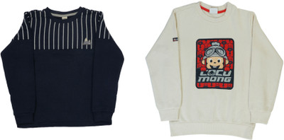 

Indirang Full Sleeve Printed Boys Sweatshirt, Multicolor