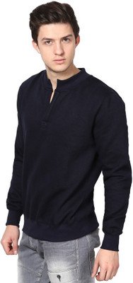

Izinc Full Sleeve Solid Men's Sweatshirt, Navy