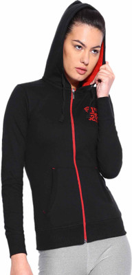 

Sports 52 Wear Full Sleeve Solid Women's Sweatshirt, Black.red