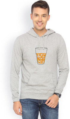

Campus Sutra Full Sleeve Solid Men Reversible Sweatshirt, Grey