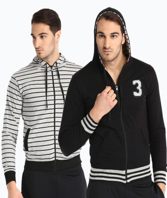 

Sports 52 Wear Full Sleeve Striped Men's Sweatshirt, Melange
