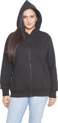 

Finesse Full Sleeve Solid Women's Sweatshirt, Black