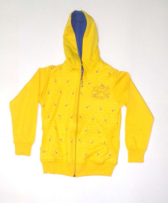 

Cuddlezz Full Sleeve Printed Girls Sweatshirt, Yellow