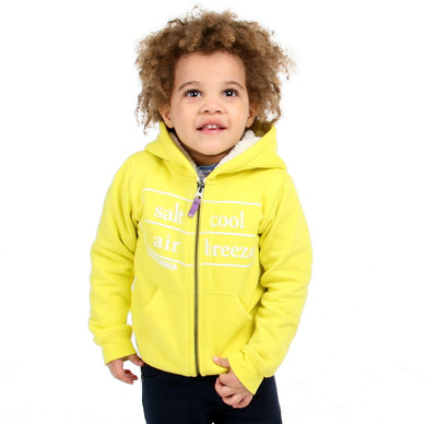 

Cherry Crumble California Full Sleeve Solid Baby Boys Sweatshirt, Yellow
