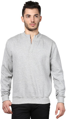 

Izinc Full Sleeve Solid Men's Sweatshirt, Grey