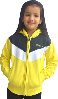 

Shaun Full Sleeve Solid Girls Sweatshirt, Yellow