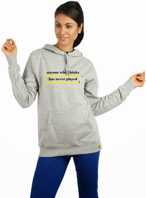 

Campus Sutra Full Sleeve Solid Women Sweatshirt, Grey