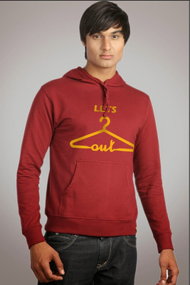 

Campus Sutra Full Sleeve Printed Men Sweatshirt, Maroon