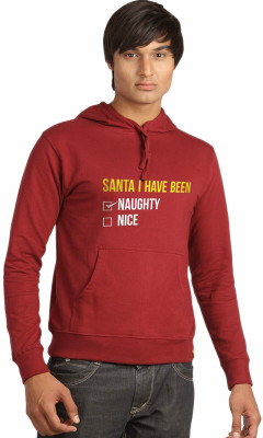 

Campus Sutra Full Sleeve Printed Men Sweatshirt, Maroon