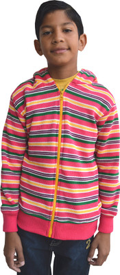 

Shaun Full Sleeve Striped Baby Boys Sweatshirt, Multicolor