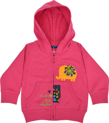 

Pepito Full Sleeve Embellished Baby Girls Sweatshirt, Pink