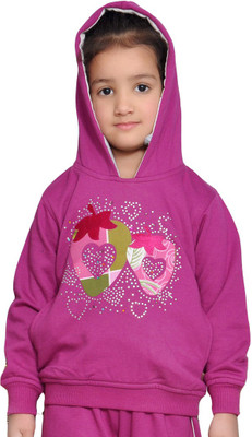 

Shaun Full Sleeve Printed Baby Girls Sweatshirt, Purple
