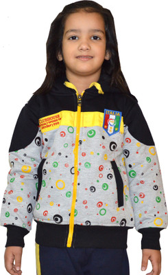 Shaun Full Sleeve Solid Girls Sweatshirt, Black