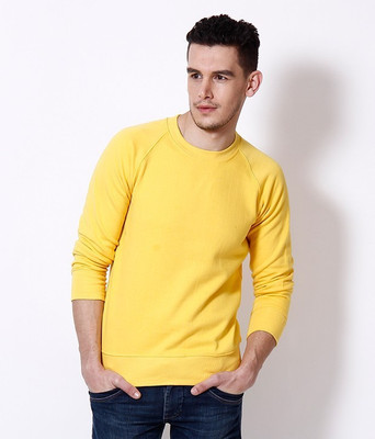 

Casual Tees Full Sleeve Solid Men' Sweatshirt, Yellow