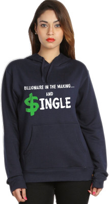 

Campus Sutra Full Sleeve Printed Women Sweatshirt, Blue