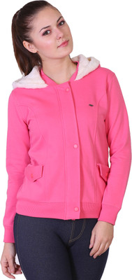 

Miss Grace Full Sleeve Solid Women's Sweatshirt, Pink