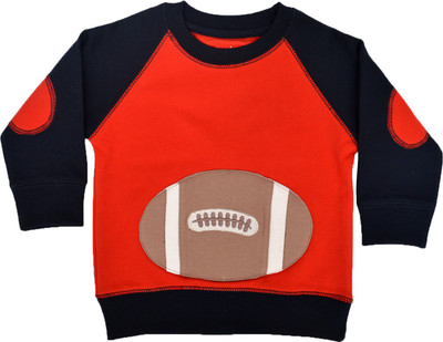 

Pepito Full Sleeve Embellished Baby Boys Sweatshirt, Red
