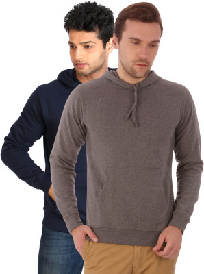 

Campus Sutra Full Sleeve Solid Men Sweatshirt, Blue;charcoal