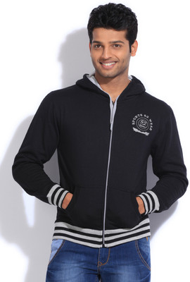 

Sports 52 Wear Full Sleeve Solid Men's Sweatshirt, Blk.gry-