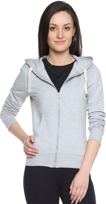 

Campus Sutra Full Sleeve Solid Women Sweatshirt, Grey