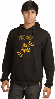 

Campus Sutra Full Sleeve Printed Men Sweatshirt, Black