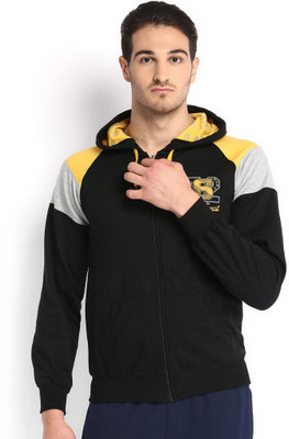 

Sports 52 Wear Full Sleeve Solid Men's Sweatshirt, Blk.yell.