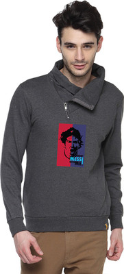 

Campus Sutra Full Sleeve Printed Men Sweatshirt, Charcoal