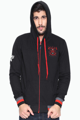 

Sports 52 Wear Full Sleeve Solid Men's Sweatshirt, Black;red