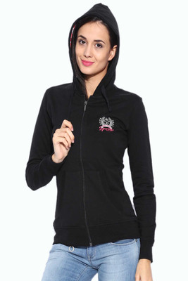 

Sports 52 Wear Full Sleeve Solid Women's Sweatshirt, Black.pink