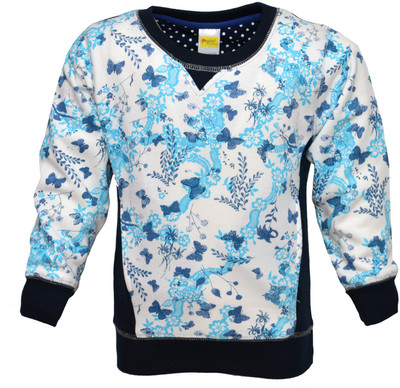 

Pepito Full Sleeve Printed Girls Sweatshirt, Sky blue