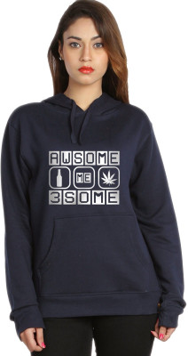 

Campus Sutra Full Sleeve Printed Women Sweatshirt, Blue