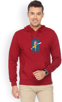 

Campus Sutra Full Sleeve Solid Men Reversible Sweatshirt, Maroon