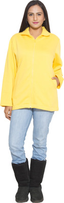 

Finesse Full Sleeve Solid Women's Sweatshirt, Yellow
