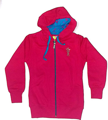

Cuddlezz Full Sleeve Printed Girls Sweatshirt, Pink