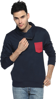 

Campus Sutra Full Sleeve Solid Men Sweatshirt, Blue
