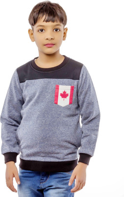 

Bobjunior Full Sleeve Solid Boys & Girls Sweatshirt, Grey