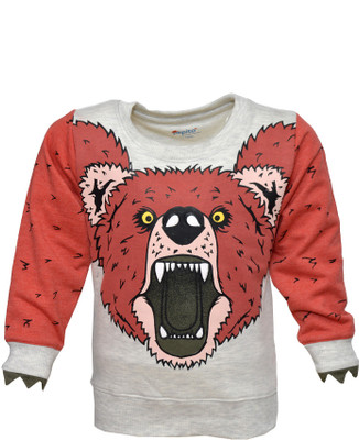 

Pepito Full Sleeve Printed Boys Sweatshirt, Tomato