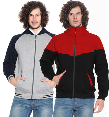 

Leana Full Sleeve Solid Men's Sweatshirt, Black;grey;red