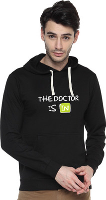 

Campus Sutra Full Sleeve Printed Men Sweatshirt, Black