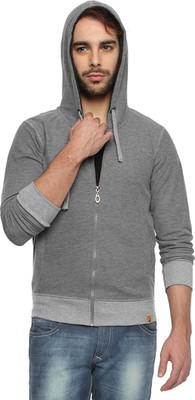 

Campus Sutra Full Sleeve Solid Men Sweatshirt, Grey
