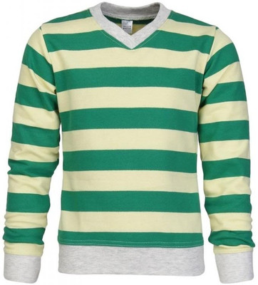 

Gkidz Full Sleeve Striped Girls Sweatshirt, Green