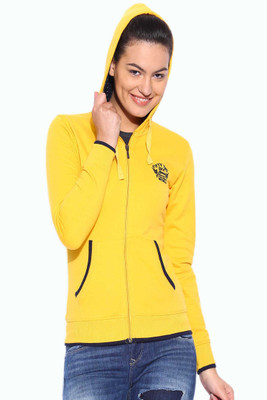 

Sports 52 Wear Full Sleeve Solid Women's Sweatshirt, Yellow