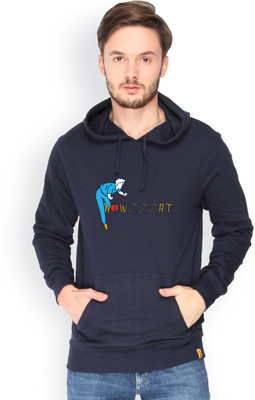 

Campus Sutra Full Sleeve Solid Men Reversible Sweatshirt, Blue
