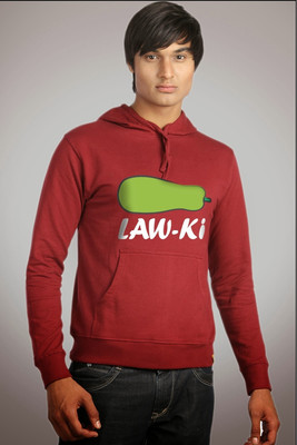 

Campus Sutra Full Sleeve Printed Men Sweatshirt, Maroon