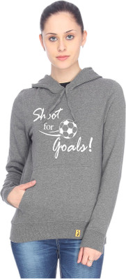 

Campus Sutra Full Sleeve Solid Women Sweatshirt, Dark grey
