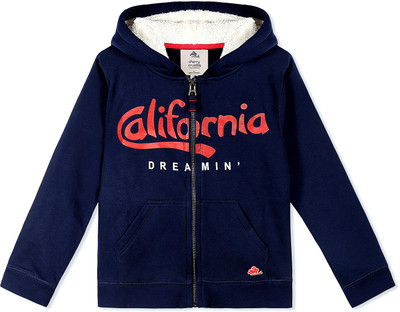 

Cherry Crumble California Full Sleeve Self Design Girls Sweatshirt, Midnight blue