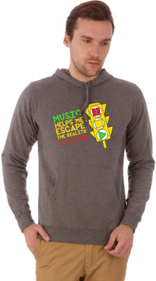 

Campus Sutra Full Sleeve Solid Men Sweatshirt, Charcoal grey