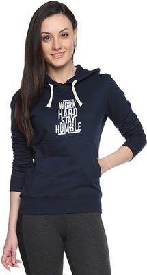 

Campus Sutra Full Sleeve Printed Women Sweatshirt, Navy blue
