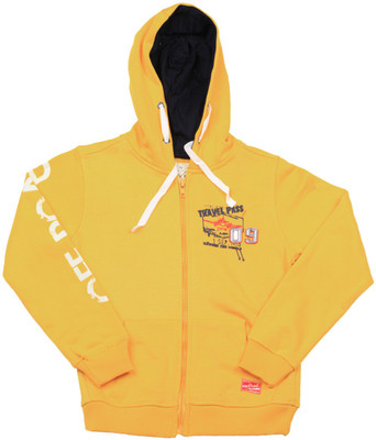 

Nauti Nati Full Sleeve Solid Boys Sweatshirt, Yellow