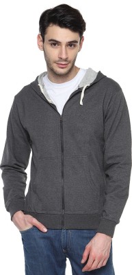 

Campus Sutra Full Sleeve Solid Men Sweatshirt, Charcoal